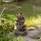 Gardenised Decorative 4 Tier Rock Look Water Fountain with LED Rolling Glow Ball for Home and Garden QI004590 - alternate 2